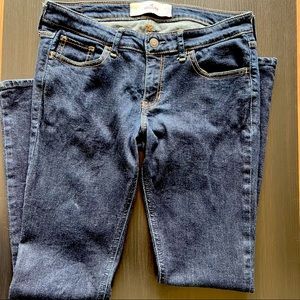 Hollister low rise dark blue jeans size s 7